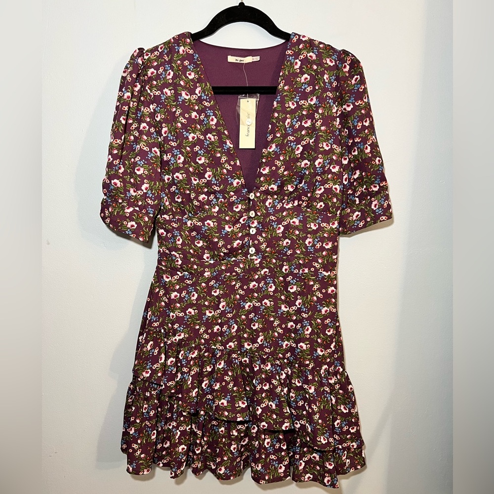 Purple floral Francesca’s Dress